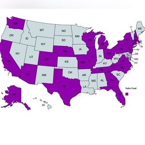 US States Sales Goal